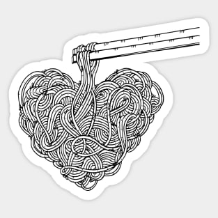 Love Ramen Noodles Sticker